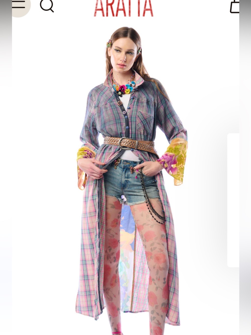 NWT Aratta Silent Journey- Kaitlin Maxi Duster - Picture 3 of 16